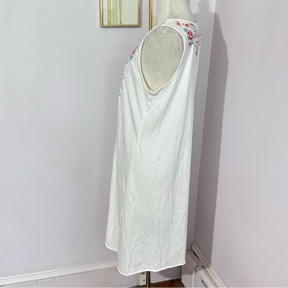 Johnny Was Embroidered Cotton Tank Dress - Picture 3 of 11